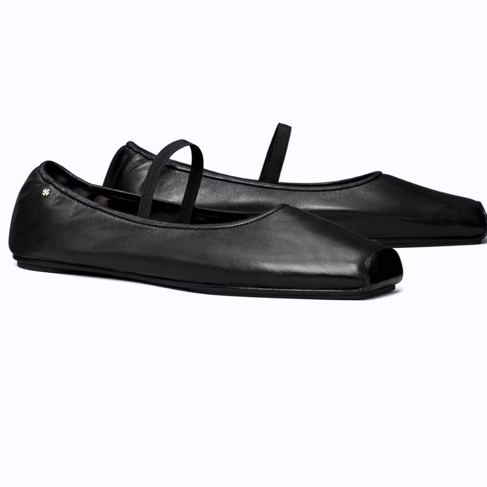 TORY BURCH RUNWAY BALLET flat WORN ONCE mint condition Size 9.5